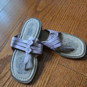 Faded Glory Tan Sandals Comfortable Flip Flops